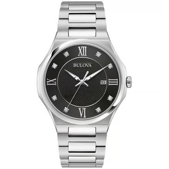 Bulova Classic Silver-Tone Mens Watch